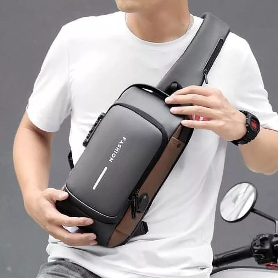 Men’s Anti-Theft Laptop Crossbody Bag Lightweight Travel Style