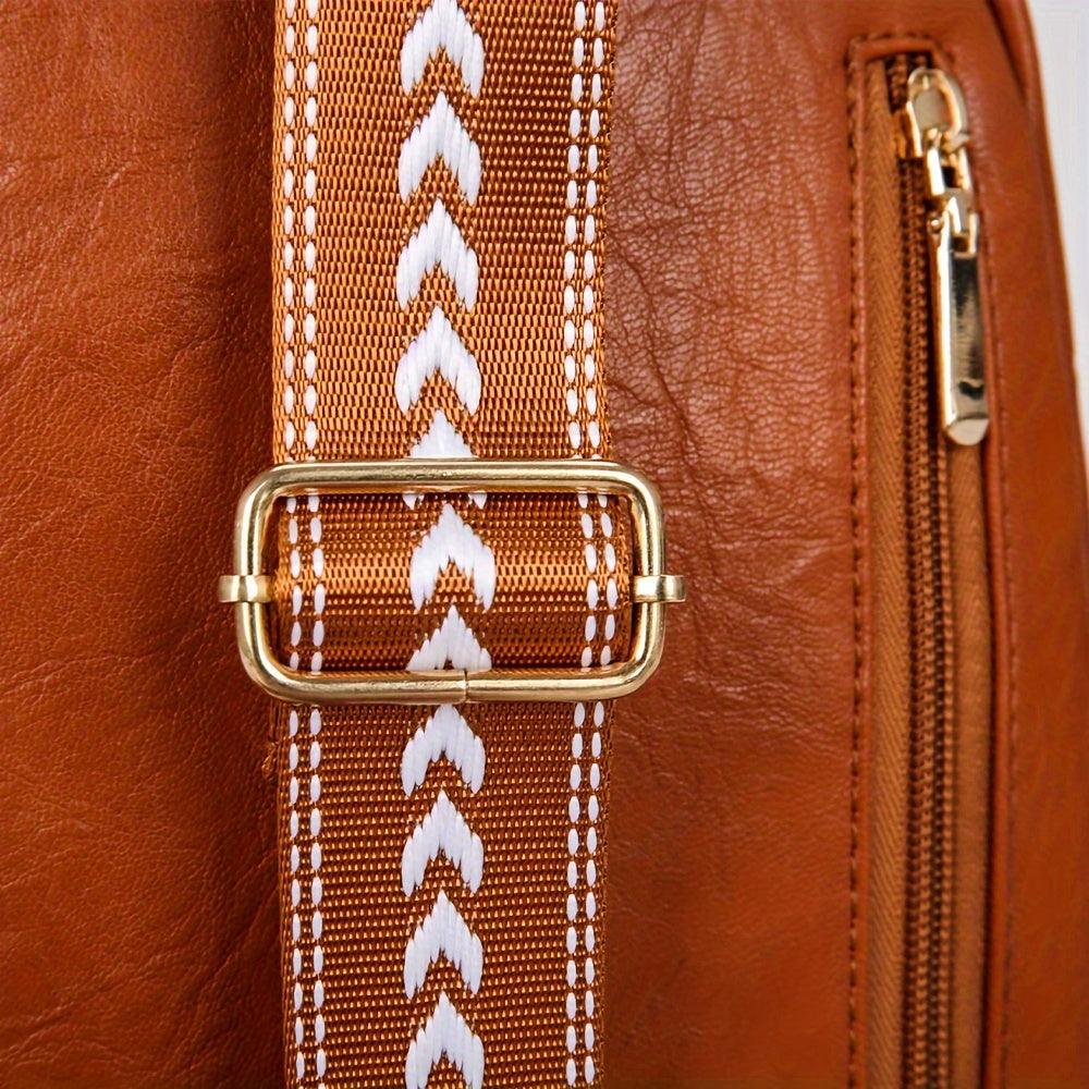 Women's Vintage Charm Large Crossbody Bag
