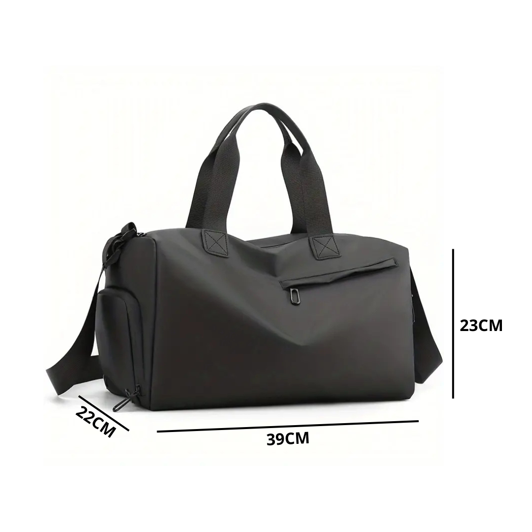 Waterproof Gym Travel Bag with Separate Shoe Section and Bottom Pocket