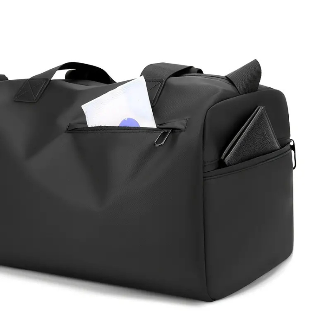 Waterproof Gym Travel Bag with Separate Shoe Section and Bottom Pocket