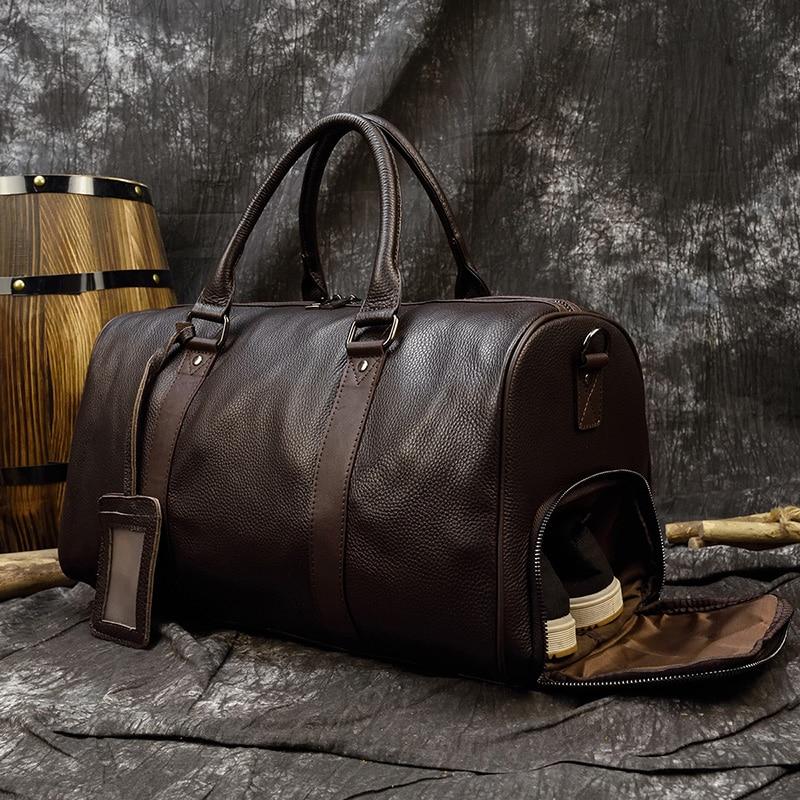 Avenir | Genuine Leather Travel Duffle Bag