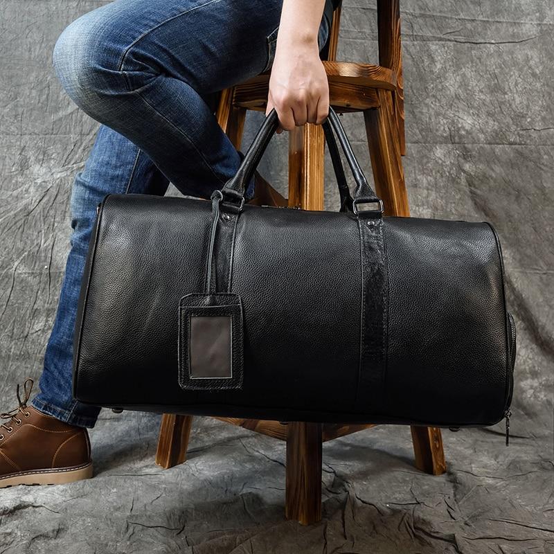 Avenir | Genuine Leather Travel Duffle Bag