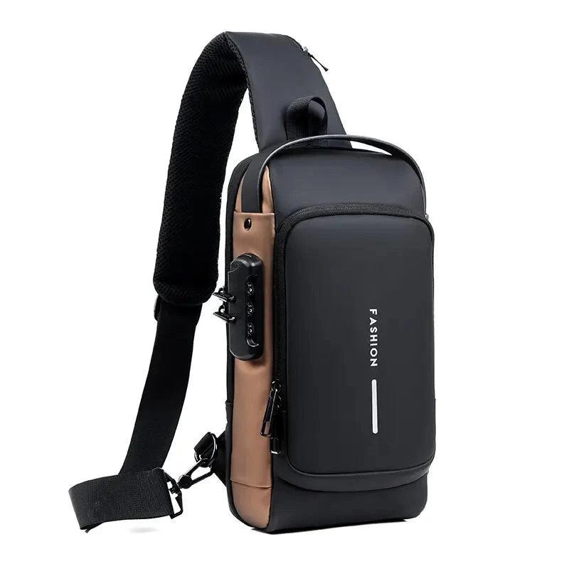 Men’s Anti-Theft Laptop Crossbody Bag Lightweight Travel Style