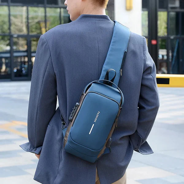 Men’s Anti-Theft Laptop Crossbody Bag Lightweight Travel Style