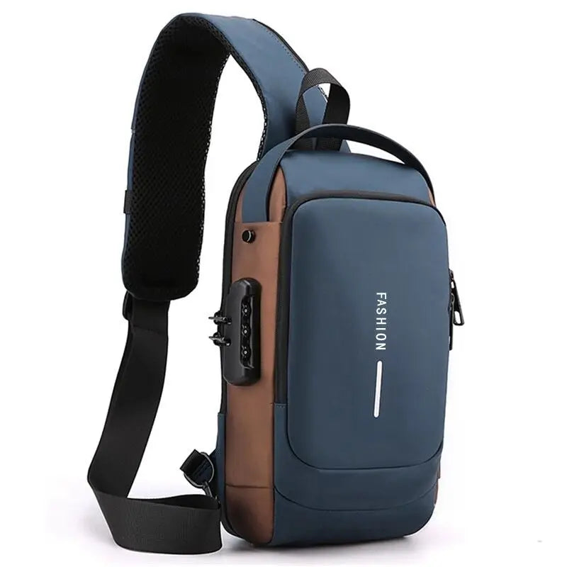 Men’s Anti-Theft Laptop Crossbody Bag Lightweight Travel Style