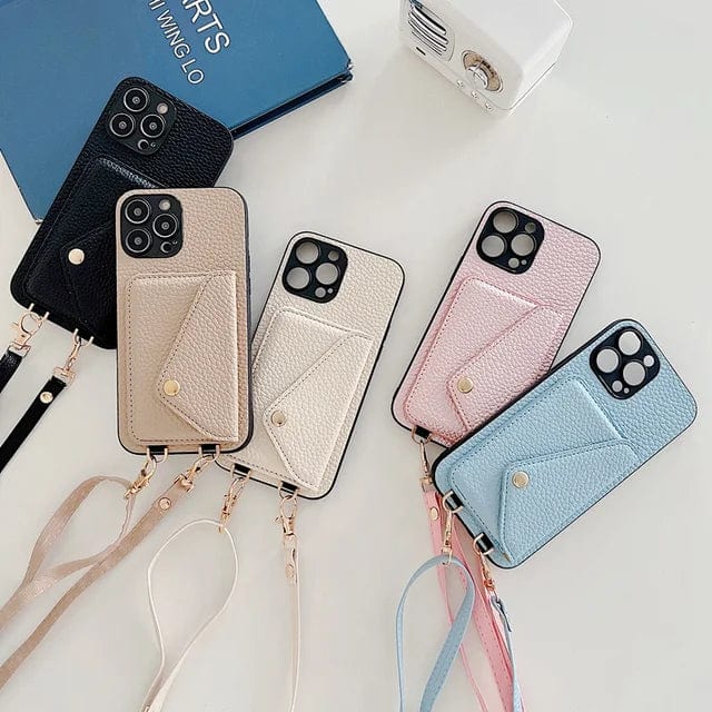 Crossbody Phone Case with Strap and Cardholder