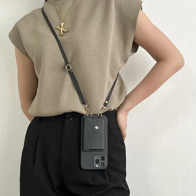 Crossbody Phone Case with Strap and Cardholder