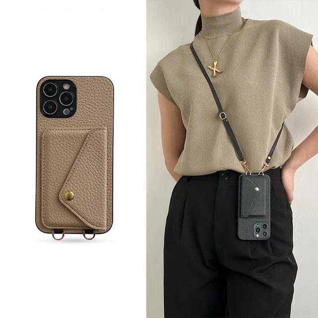 Crossbody Phone Case with Strap and Cardholder