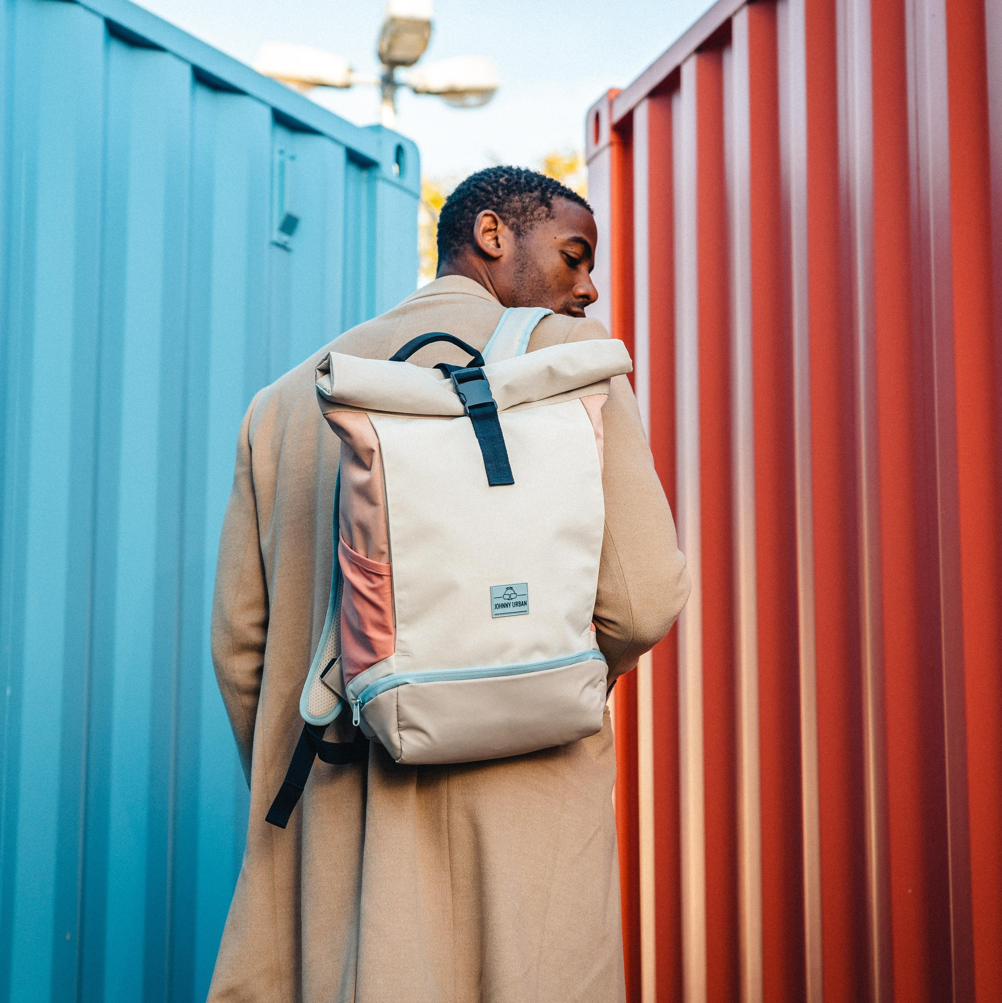 Versatile Roll Top Backpack for Work Travel with 16 Inch Laptop Fit