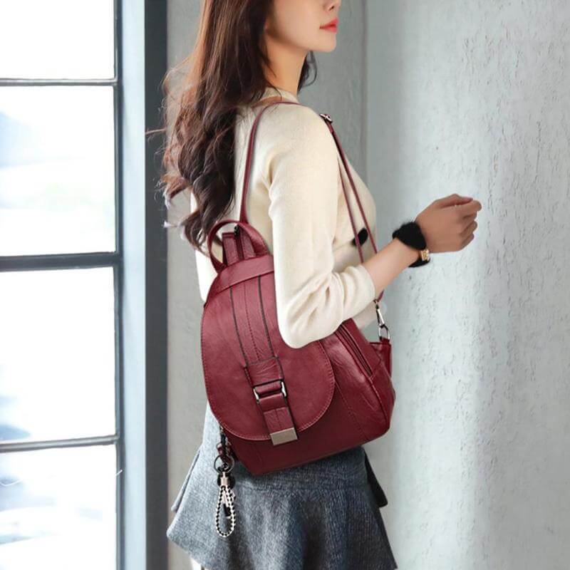 Women’s Water-Resistant Backpack with Multi-Compartments for Everyday Use
