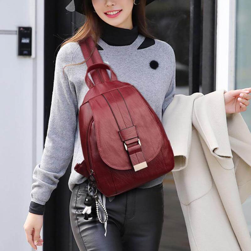 Women’s Water-Resistant Backpack with Multi-Compartments for Everyday Use