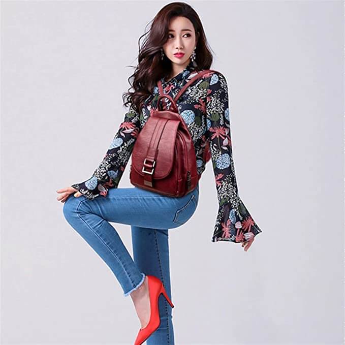 Women’s Water-Resistant Backpack with Multi-Compartments for Everyday Use