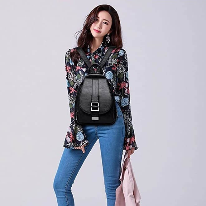 Women’s Water-Resistant Backpack with Multi-Compartments for Everyday Use