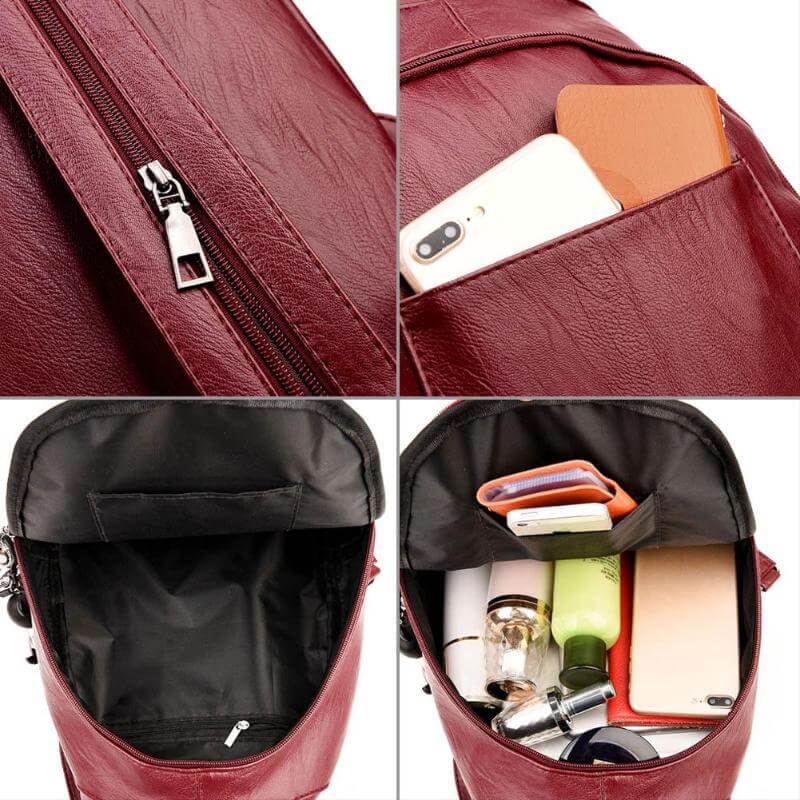 Women’s Water-Resistant Backpack with Multi-Compartments for Everyday Use
