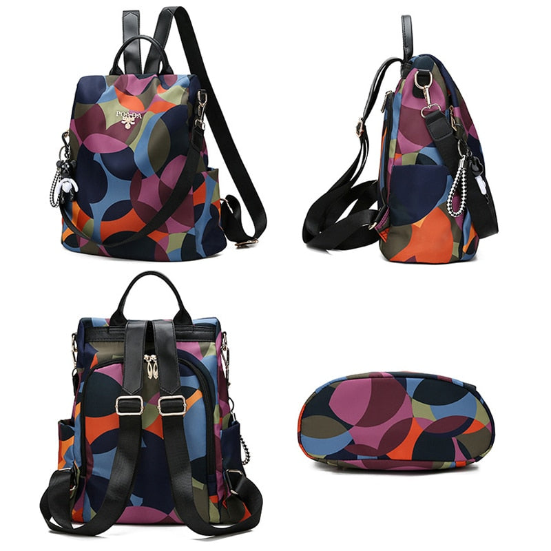 Anti-Theft Backpack with Hidden Back Access and Multi-Pocket Travel Design