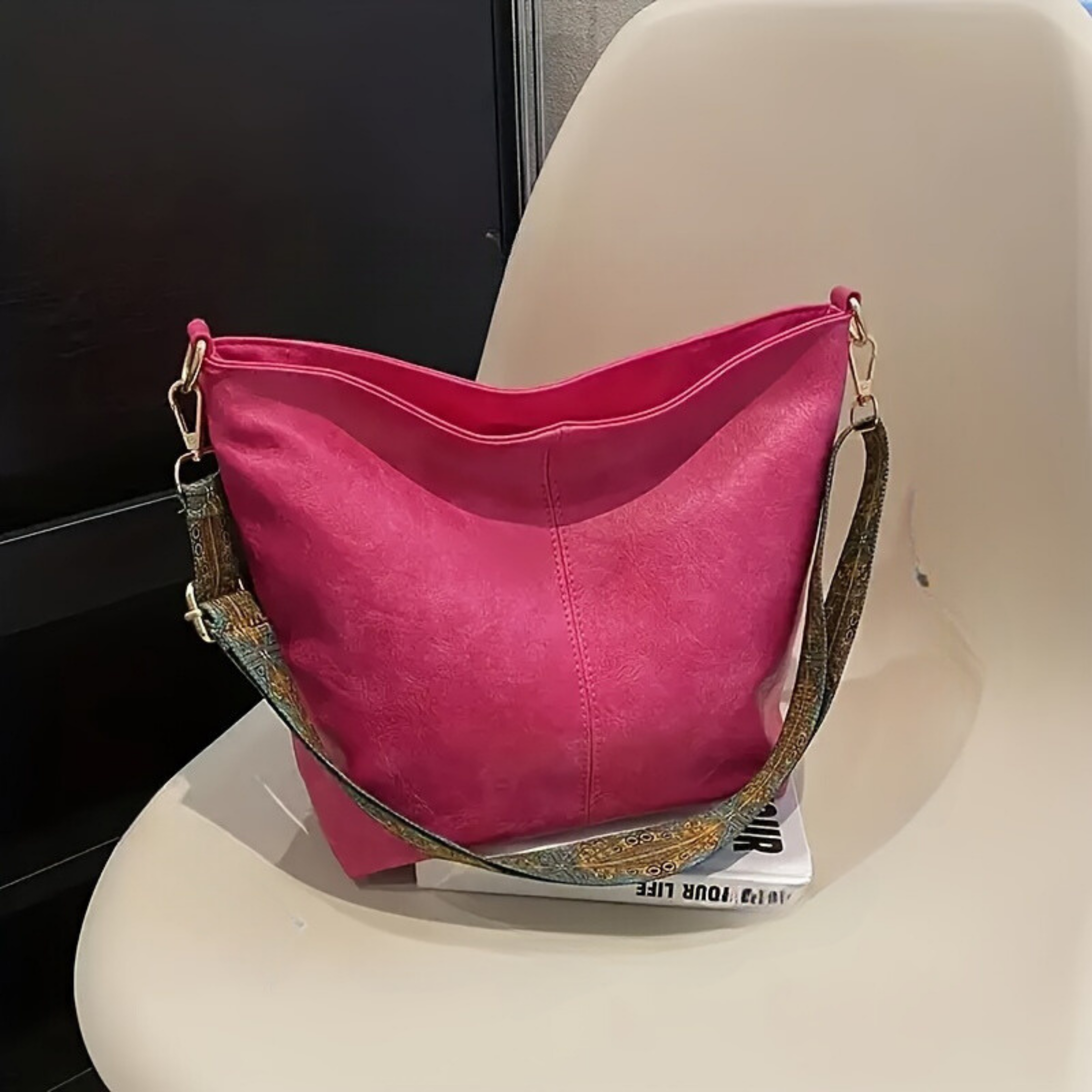 Women's Waterproof Retro Pattern Handbag with Adjustable Strap Daily Style
