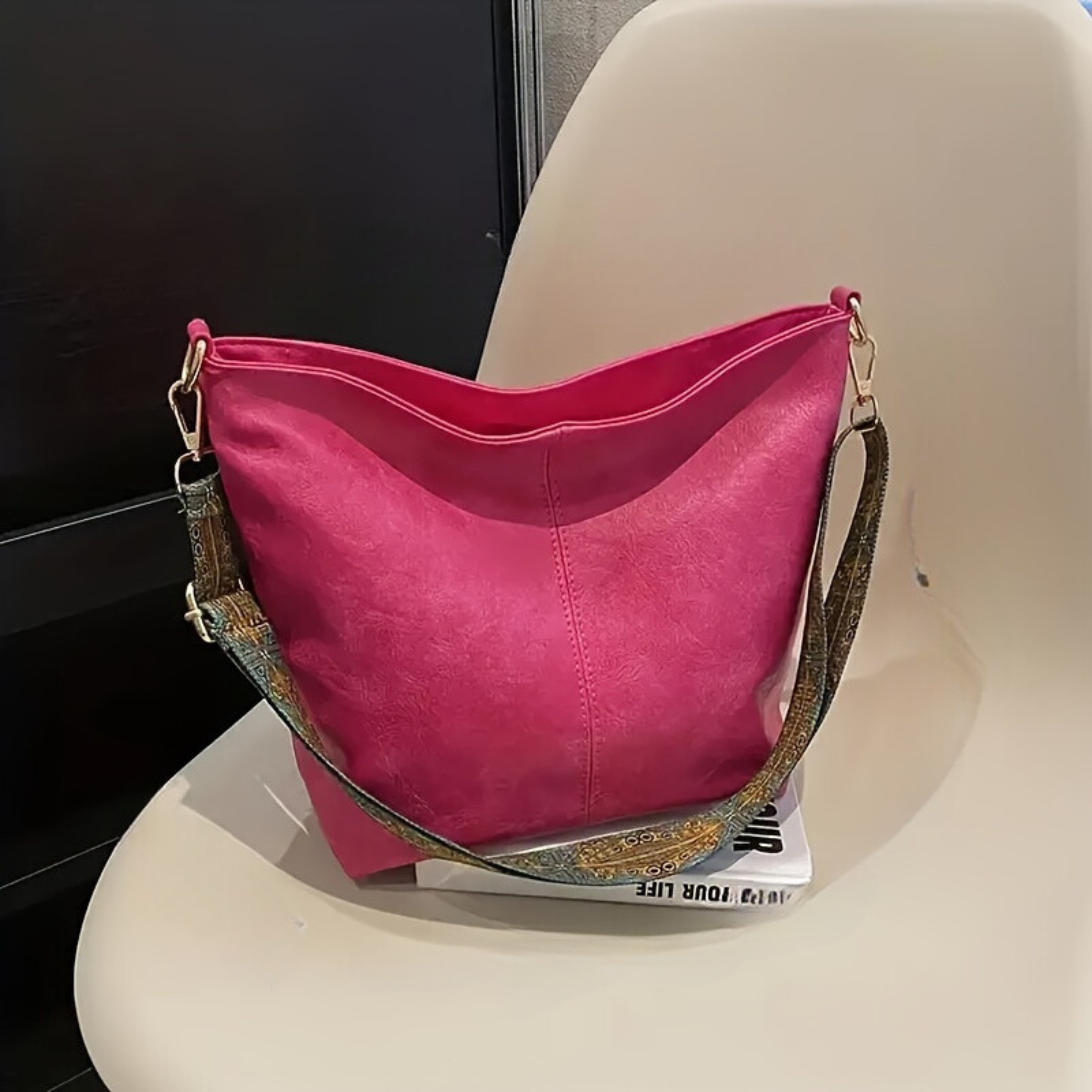 Women's Waterproof Retro Pattern Handbag with Adjustable Strap Daily Style