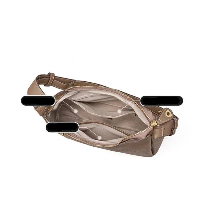 Women's Versatile Pebbled Leather Crossbody