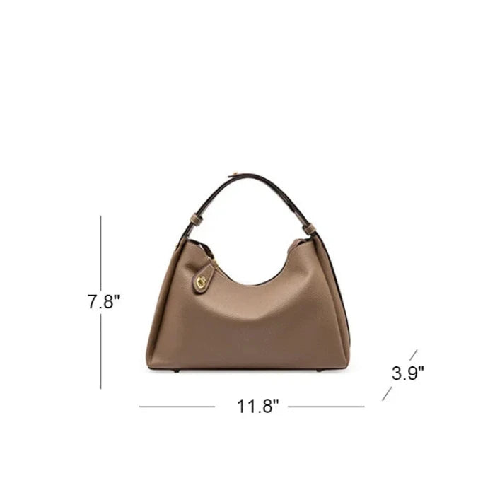 Women's Versatile Pebbled Leather Crossbody