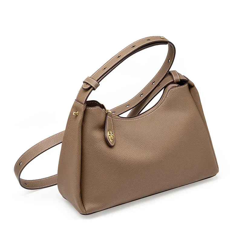 Women's Versatile Pebbled Leather Crossbody